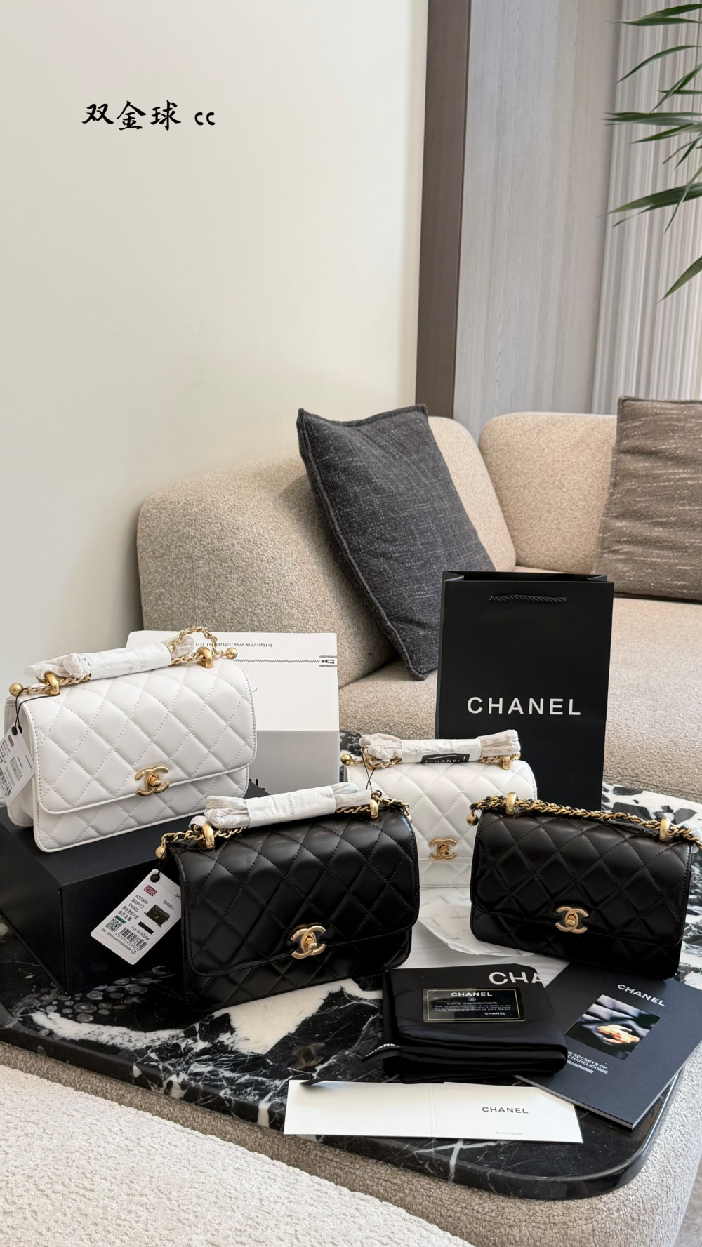 CEM385 New arrive fashion black white color bag for woman beautiful gift to choose 2 size