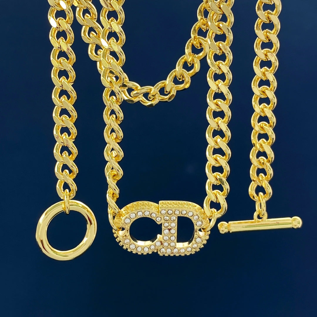 DEM148 Hot sale fashion GOLD color necklace and bracelets for woman size jewelry for woman gift