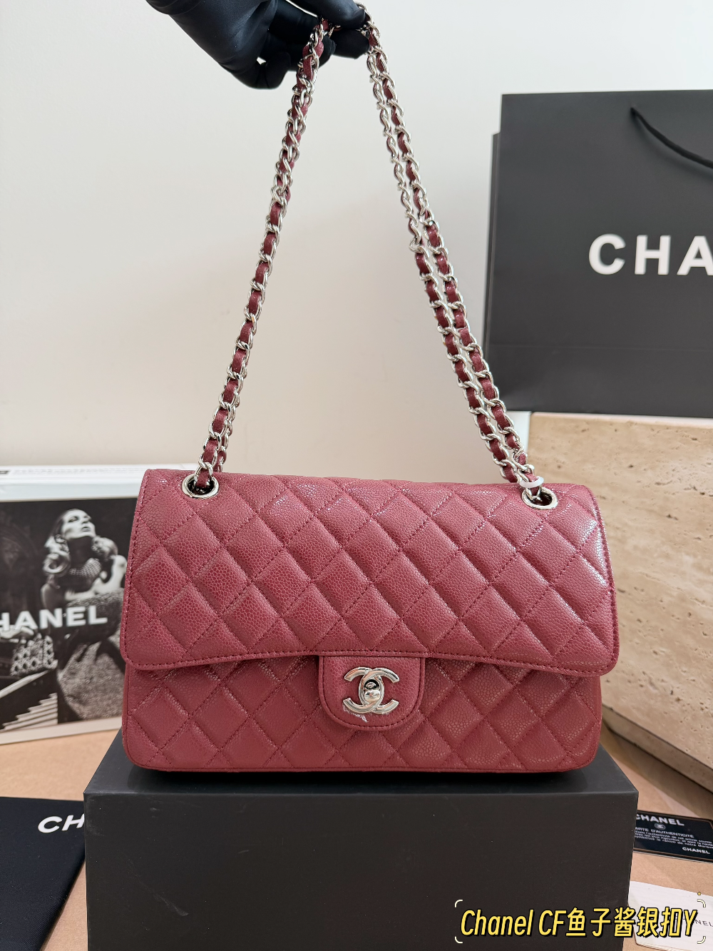 CEM475 New arrive fashion black white pink khaki red grey green bag for woman hands bag beautiful gift to choose gift 26cm