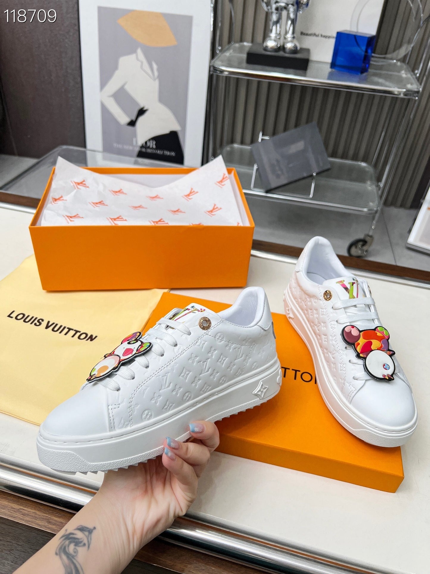 LEM377 Designer Shoes women Sneakers shoes for women white color Sneaker high quality size 35 to 42
