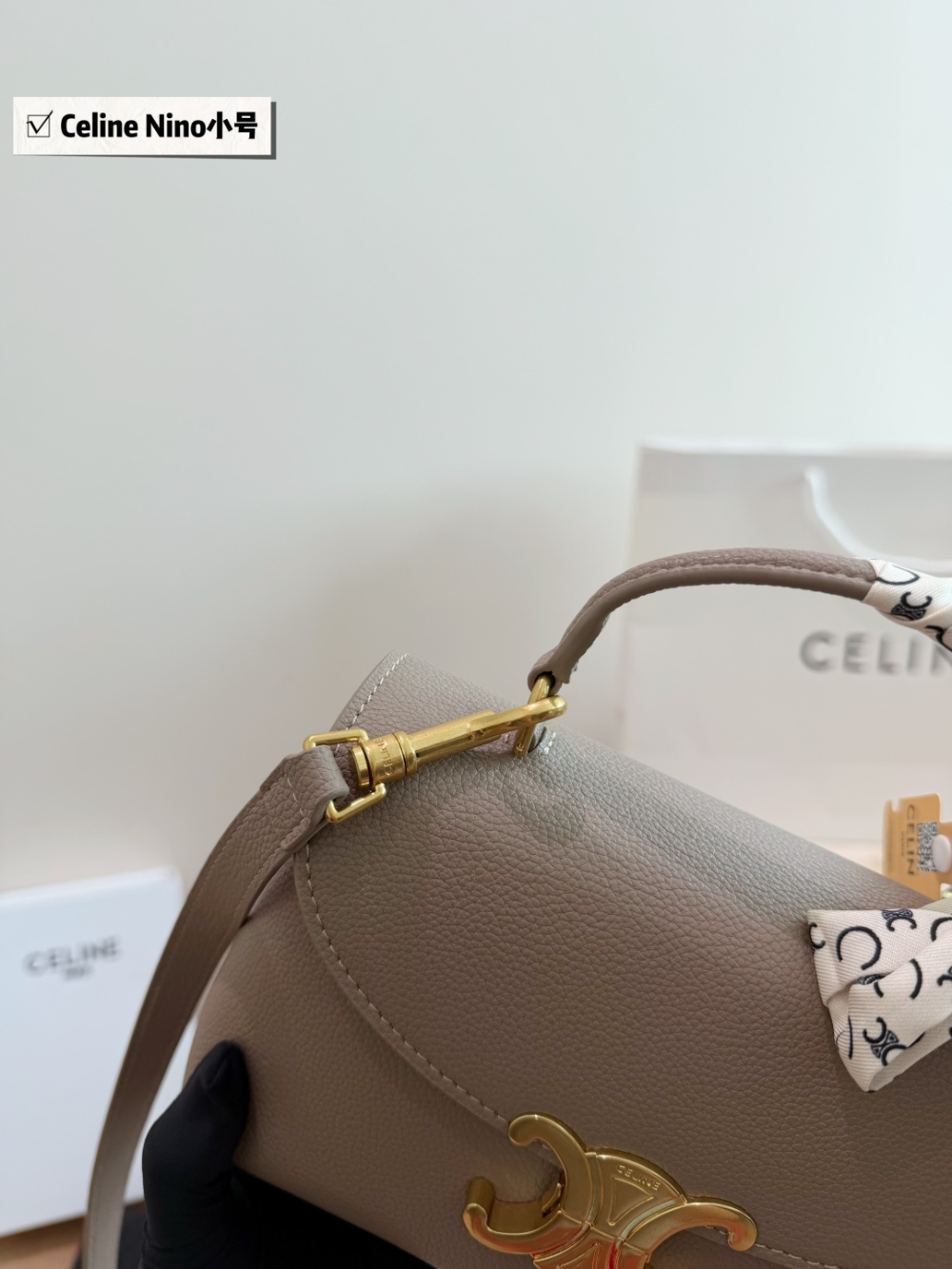 CLEM50 New arrive fashion black grey bag for woman hands bag beautiful gift to choose gift 20x13cm