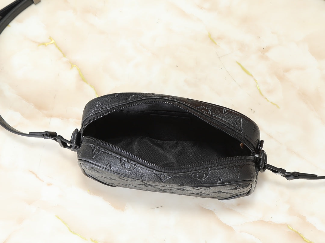 LEM334 Hot sale fashion black bag for woman men beautiful gift big size 20*13*6.5cm