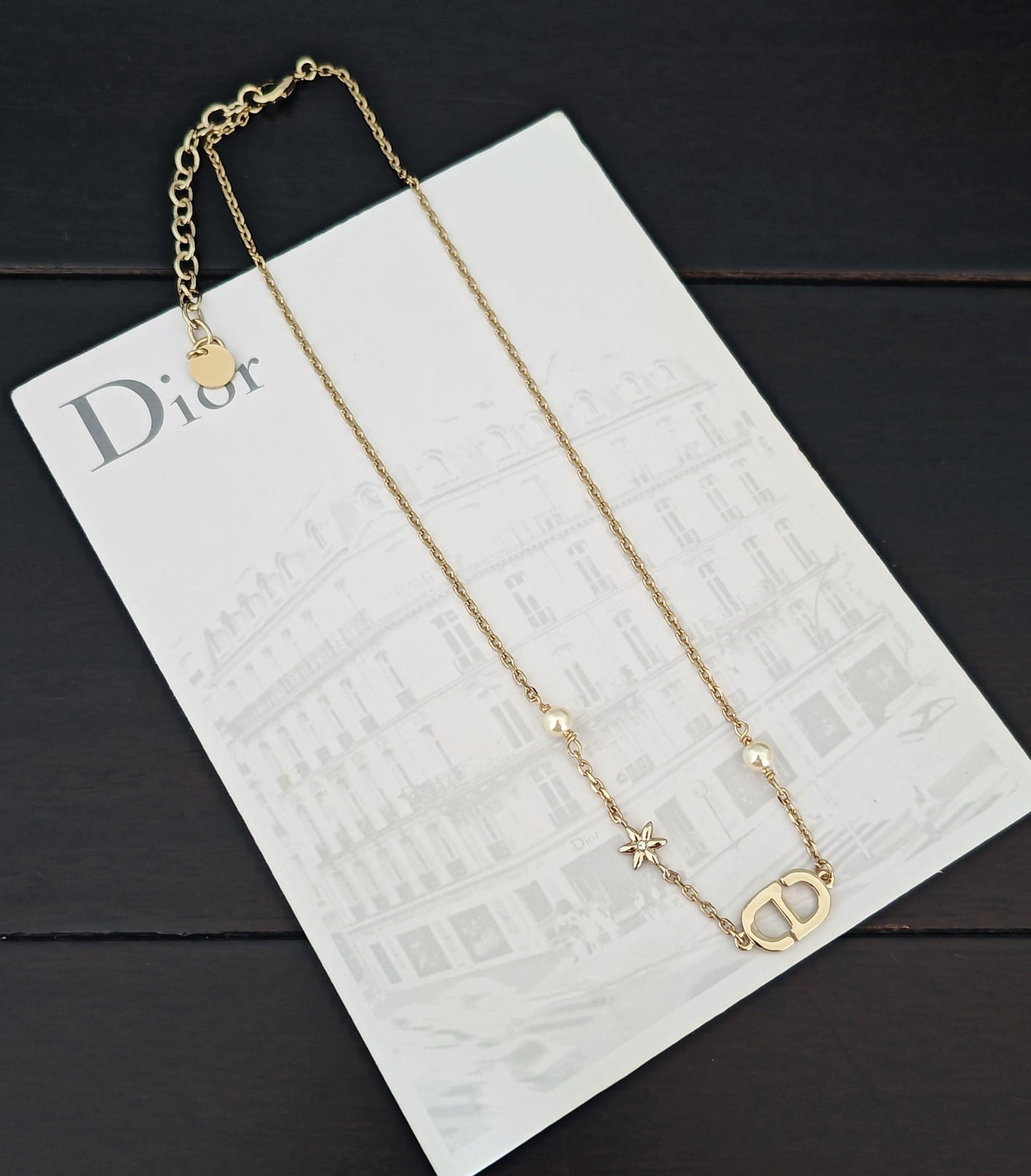 DEM287 New Arrive Fashion with Diamond Stars Pearl Necklce for Woman Brass Material Jewelry To Choose Gift