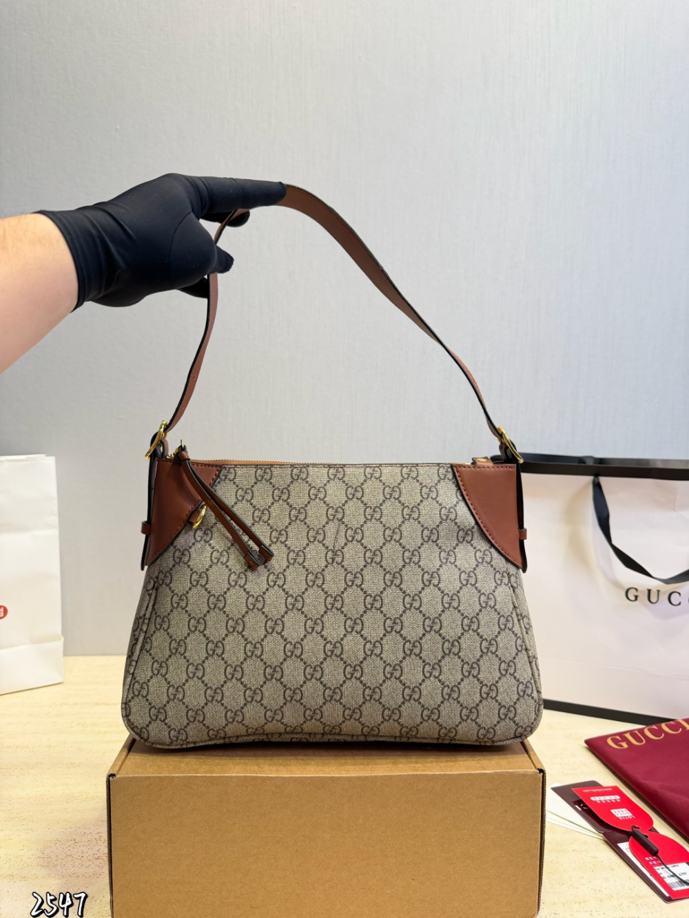 GEM241 New arrive fashion brown color bag for woman beautiful gift to choose