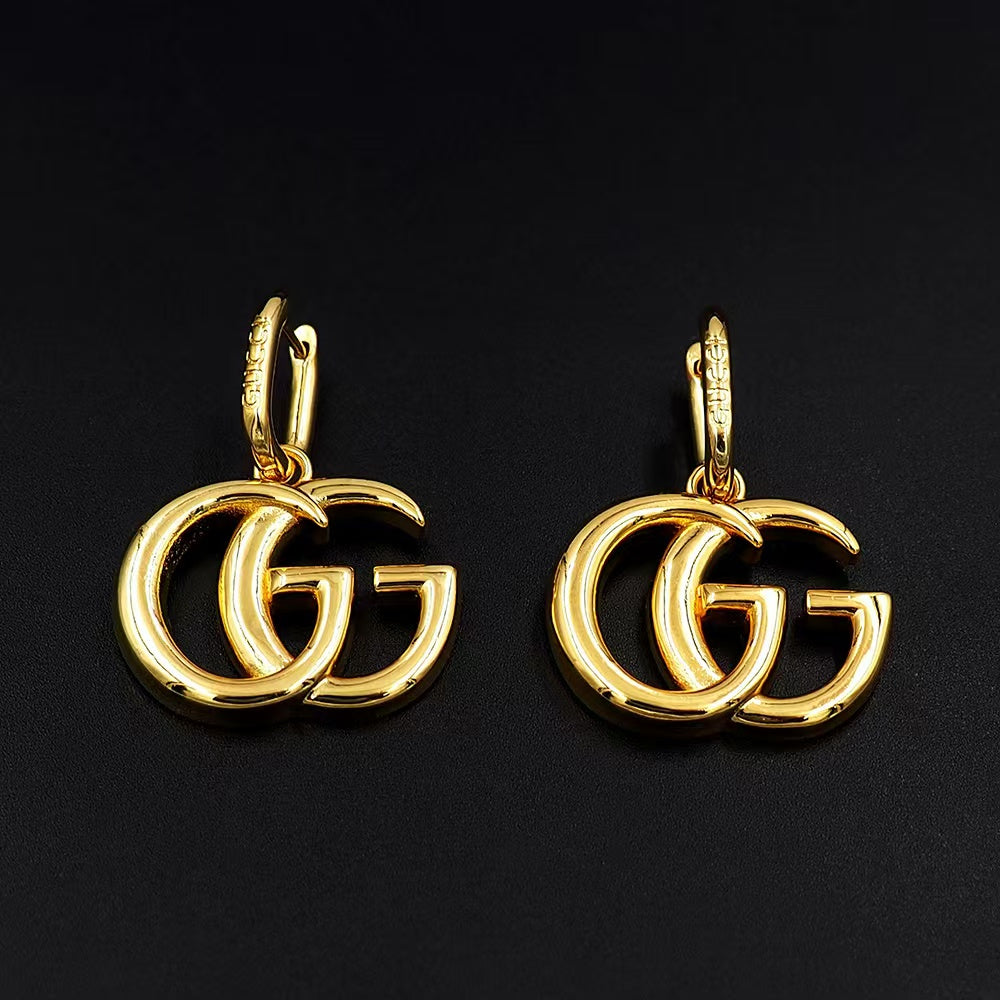 GEM150 New Arrive Silver and Gold Color Earring Fashion Design Earring Charm for Women Jewelry 4cm Long