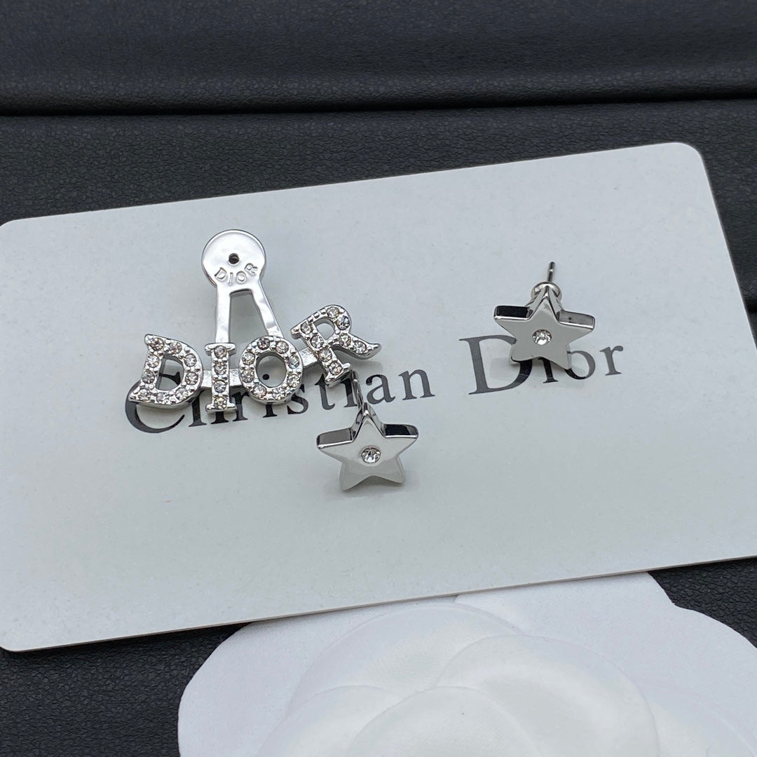 DEM254 New Arrive Fashion with Diamond Pearl Stars Earring for Woman Jewelry To Choose