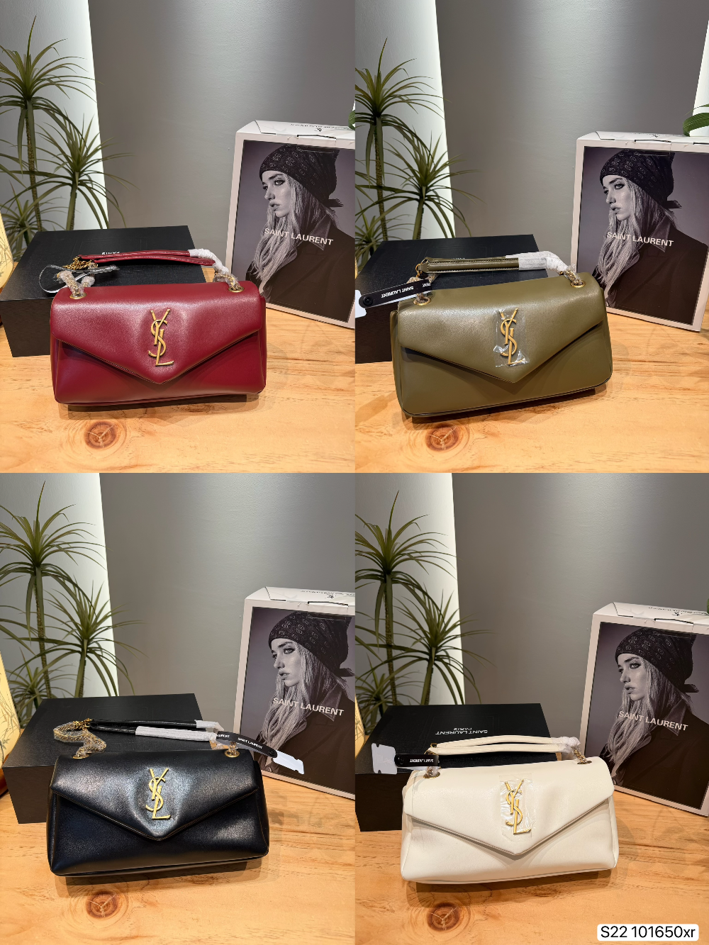 YLEM9 New arrive fashion black white red green color bag for woman beautiful gift to choose gift size to choose 26 *15 cm