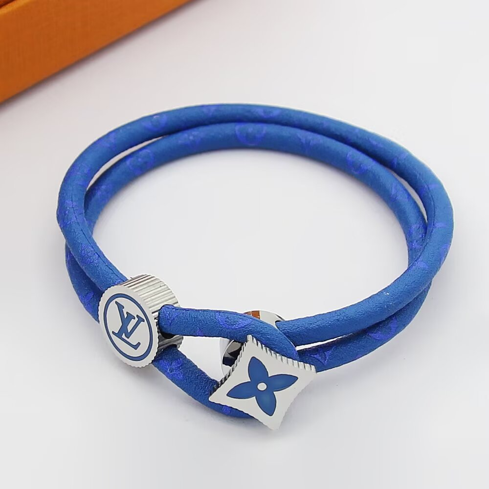 LEM449 New Arrive Fashion Open Flower Bracelet Metal Letter Wristband Bracelet Couple Accessories for Woman