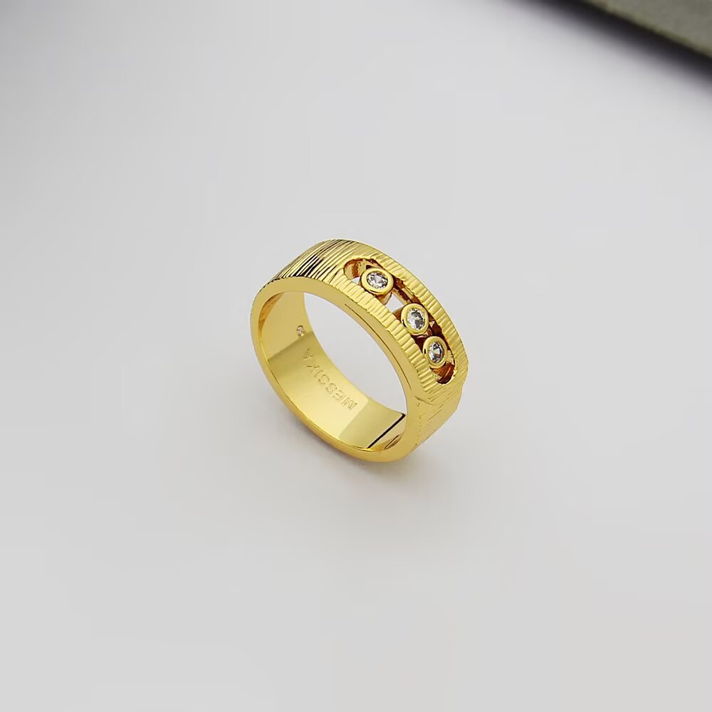 MEM13 luxury designer Love Ring Titanium Steel Classic gold ring Jewellery Men and Women Couples Wedding Ring Valentine's Day Gift