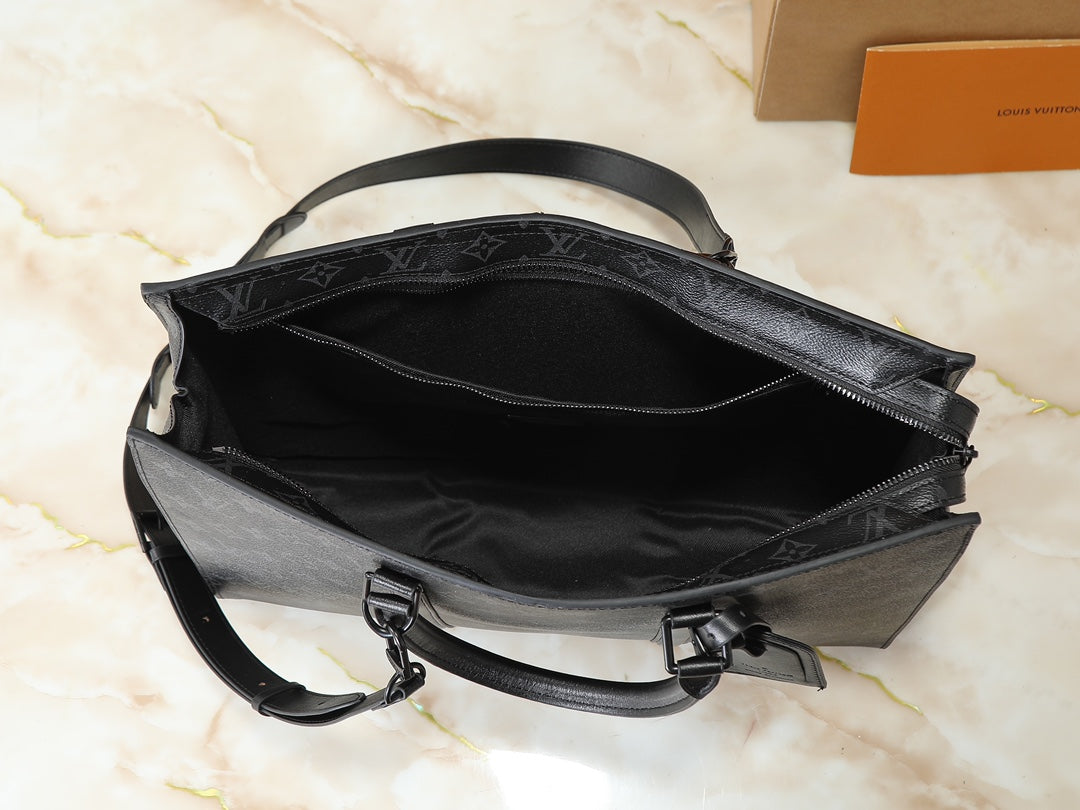 LEM330 Hot sale fashion black brown bag for woman and men gift size 31*39*8.5cm