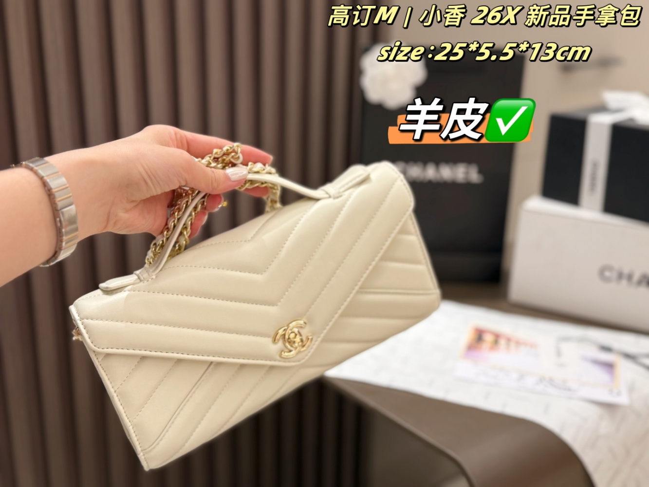 CEM264 New arrive fashion black Red Light beige Green Beige Silver pink bag for woman hands bag beautiful gift to choose gift 25*5.5*13cm