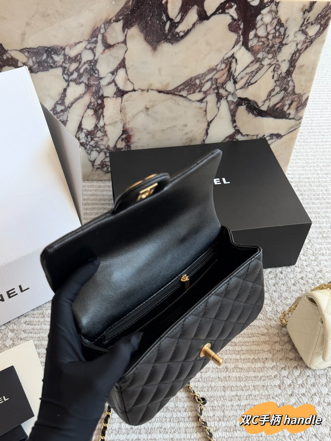 CEM248 designer shoulder bags classic flap patterned chain shoulder crossbody black white bag 20*12cm
