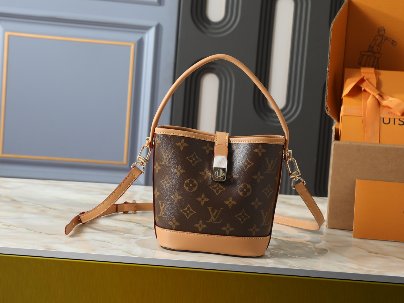 LEM439 New arrive fashion brown bag for woman hands bag beautiful gift to choose gift 2 size