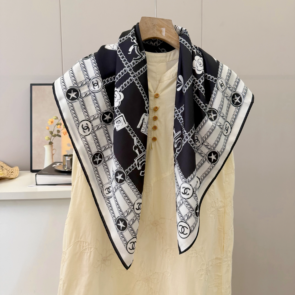 CEM271 new arrive Hot sale black color fashion beautiful scarf for woman gift to choose size 90*90cm