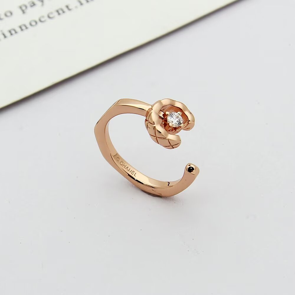 CEM273 The new diamond-patterned ash stone open-ended ring is a luxurious and high-end fashion and exquisite finger ring. It is a beautiful gift for women and can be given as a gift option