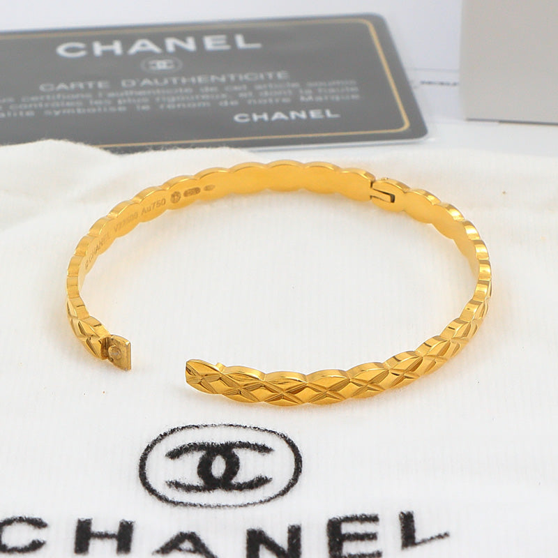 CEM187 Fashion Stainless Steel 3 Color Bracelet Gold Silver Color Bracelet Bangle Bague Femme for Woman Gift