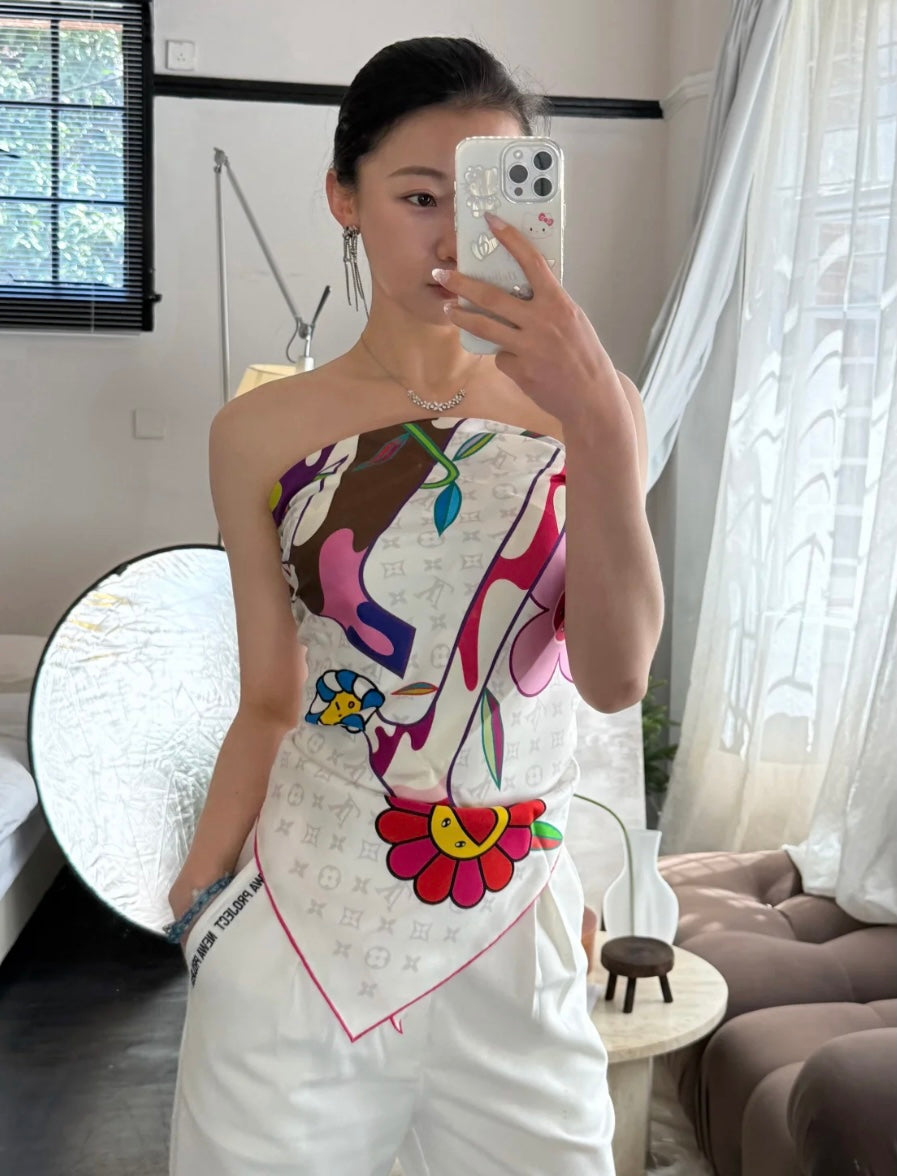 LEM282 designer scarf 90*90cm wool silk scarf fashion Luxury silk scarf square summer new style silk womens ribbons for work travel outdoor and home headband