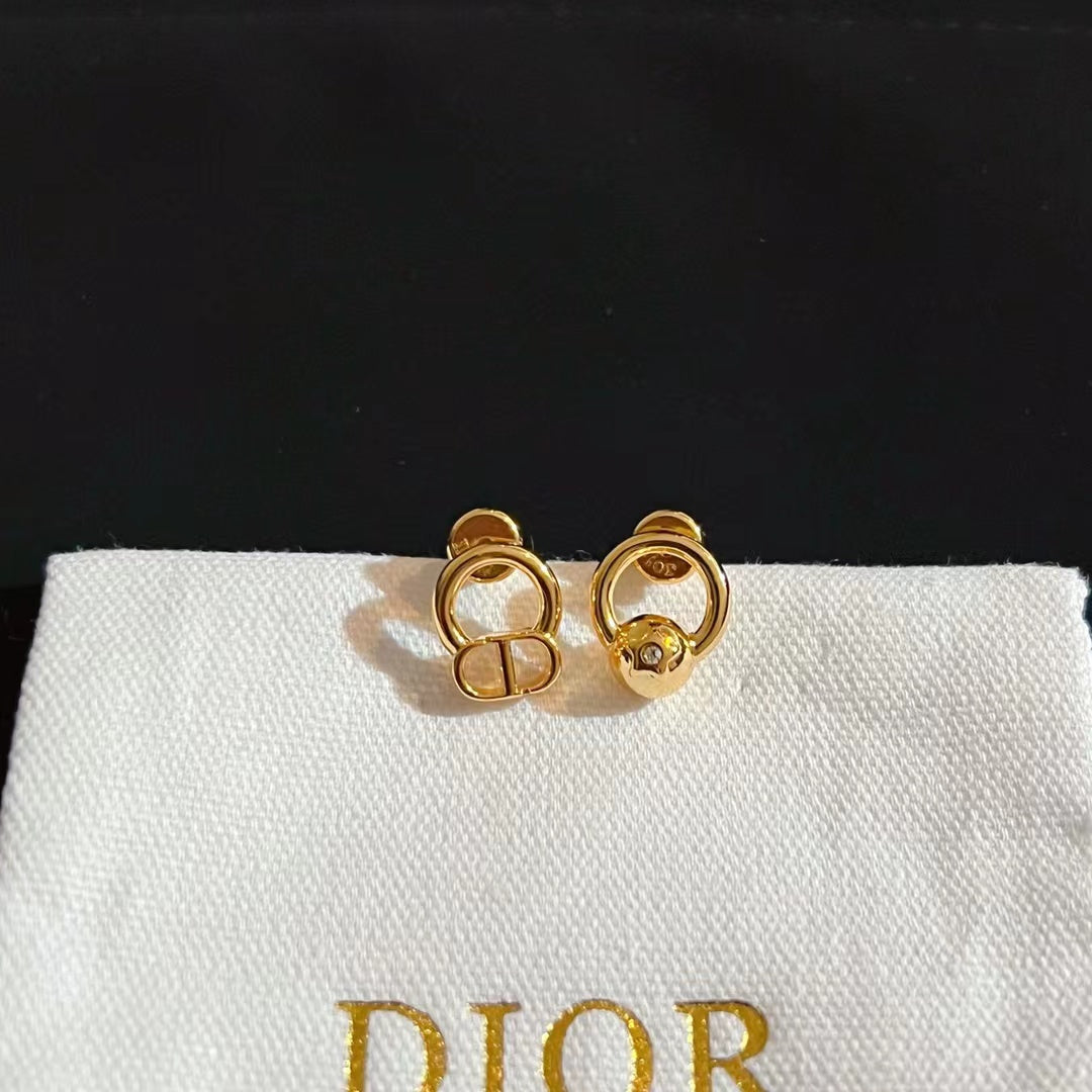 DEM64 New arrive fashion gold color earring for woman beautiful jewelry to choose gift