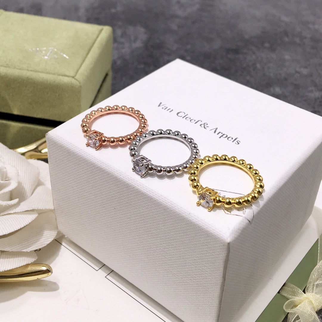 FY69 New Fashion 3 color rings for Women Charm Couples gift
