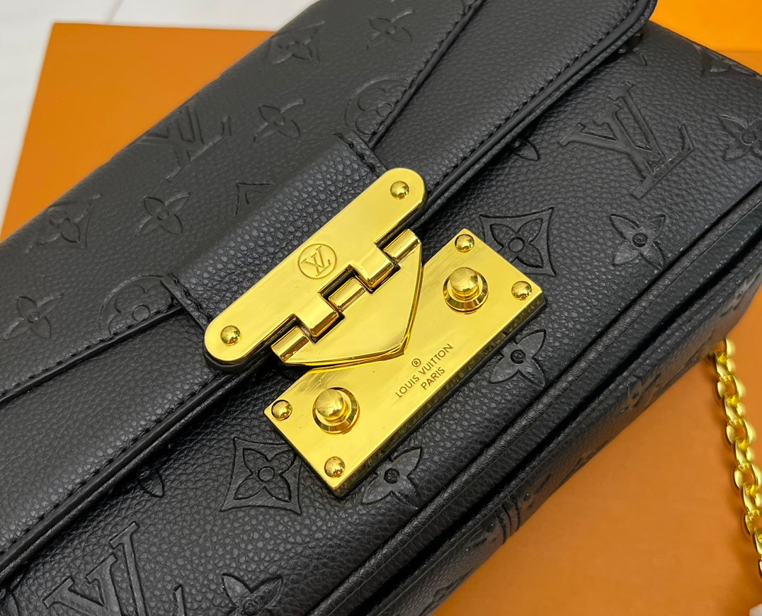 LEM76 Hot sale fashion black bag for woman and men gift size 24.5x15x6.5