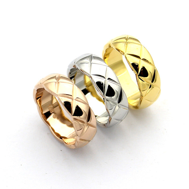 CEM79 Hot sale new arrive fashion gold color ring 1cm and 0.7cm for woman jewelry gift to choose