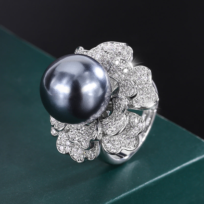 CEM07 Gold plated copper Women's pearl pendant necklace for woman birthday gift 14mm