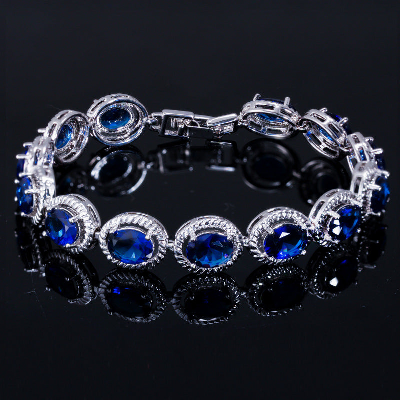 DEM04-1 Korean Micro Inlay Accessories Bracelet bangle Fashion Classic colorful Bracelet For Women jewelry