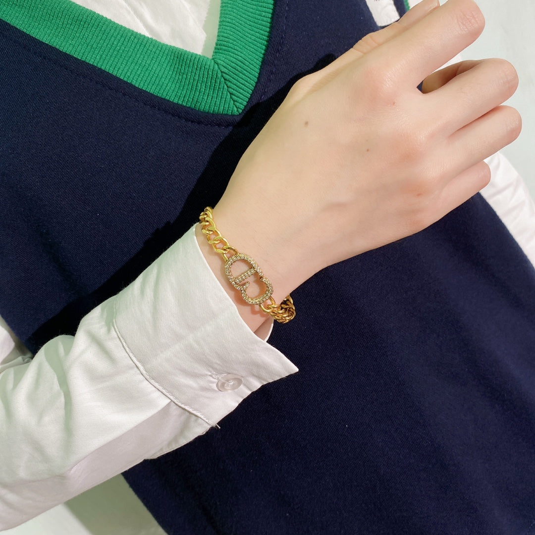 DB32 Titanium steel Hot sale fashion long braclet for woman Men size jewelry for woman gift