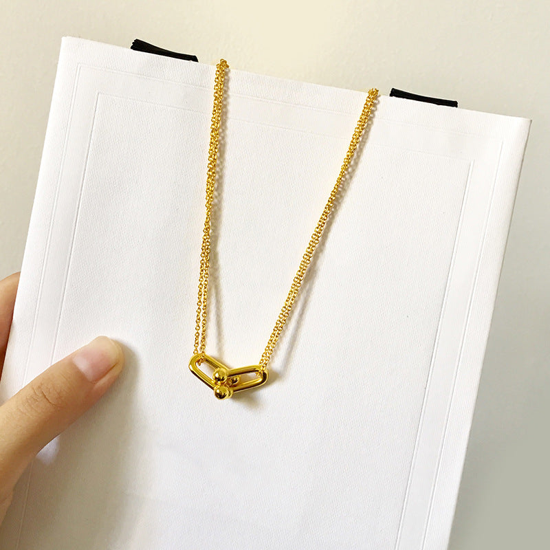 DFEM07 New arrive Fashion Design Necklace 3color to choose For Women Jewelry gift to choose
