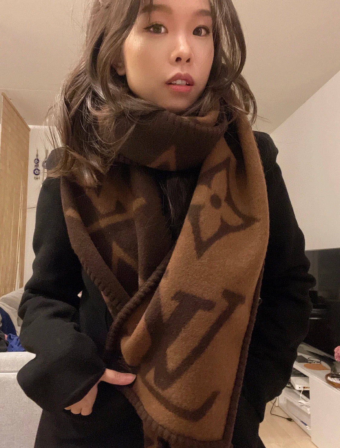 LEM60 new arrive Hot sale 235x25cm brown color fashion beautiful scarf for woman gift to choose