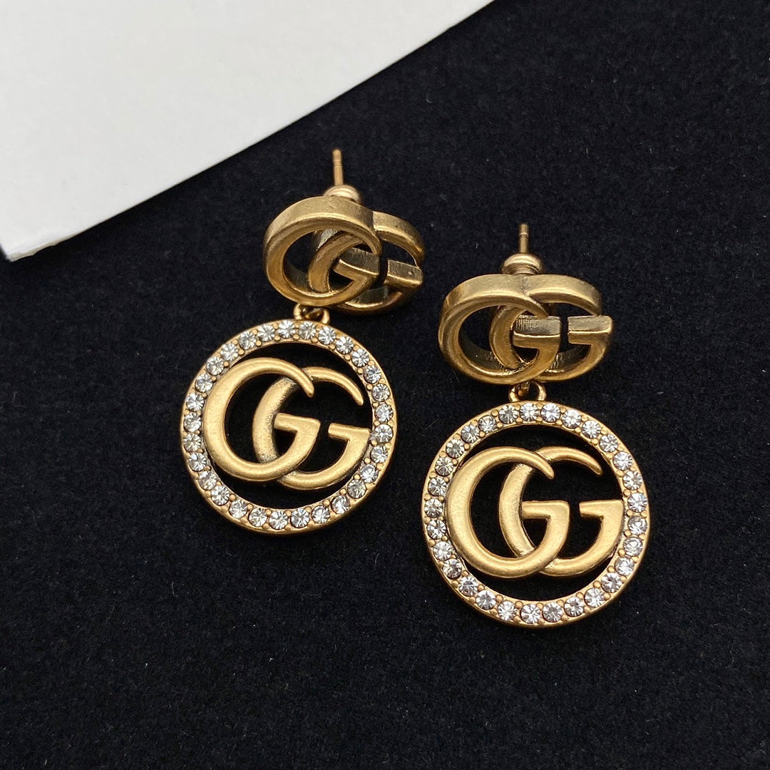 GEM09 New arrive fashion gold color long earring for woman beautiful jewelry to choose gift
