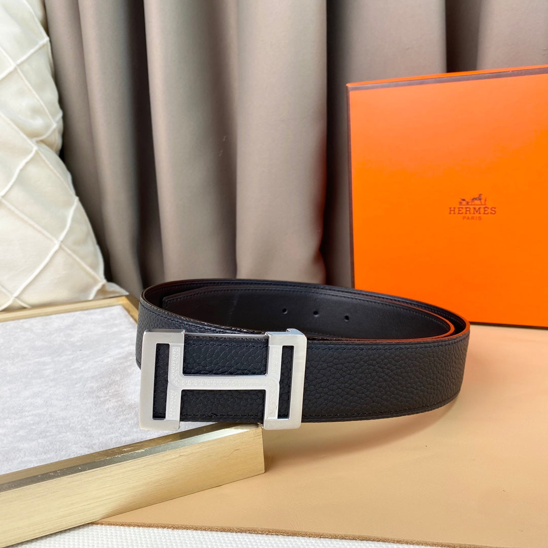 HEM40 wide 3.8cm new arrive fashion gold and silver color belt waistband for Men gift to choose