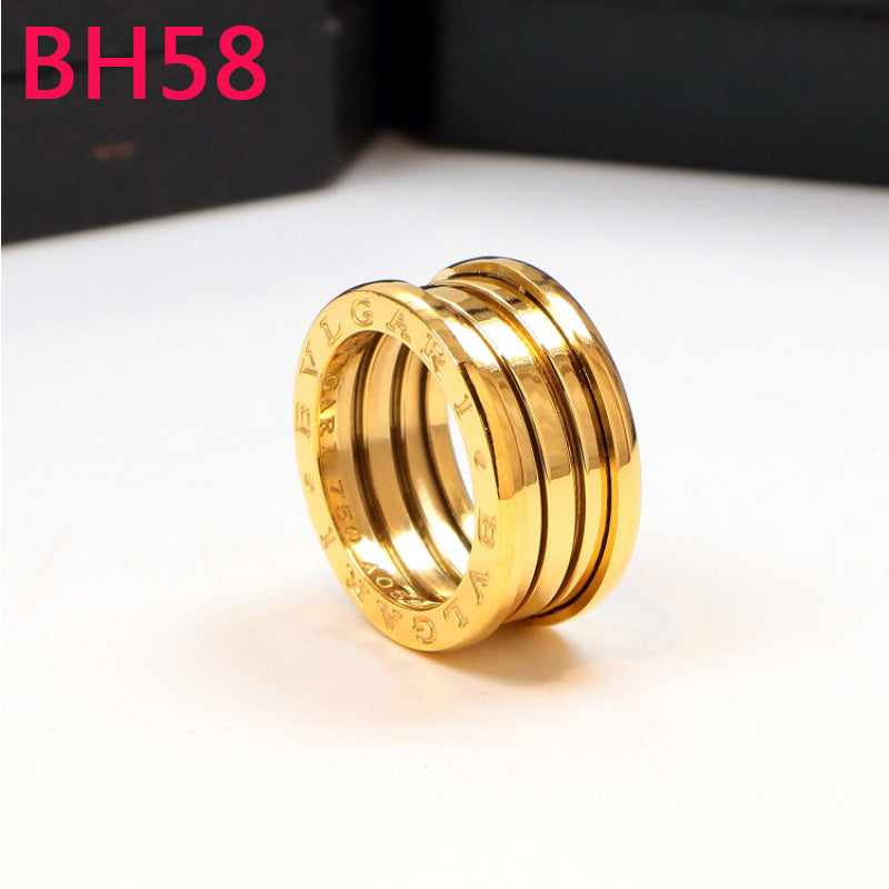 BH58 New Fashion Luxury Titanium steel rings for Women Charm Couples gift