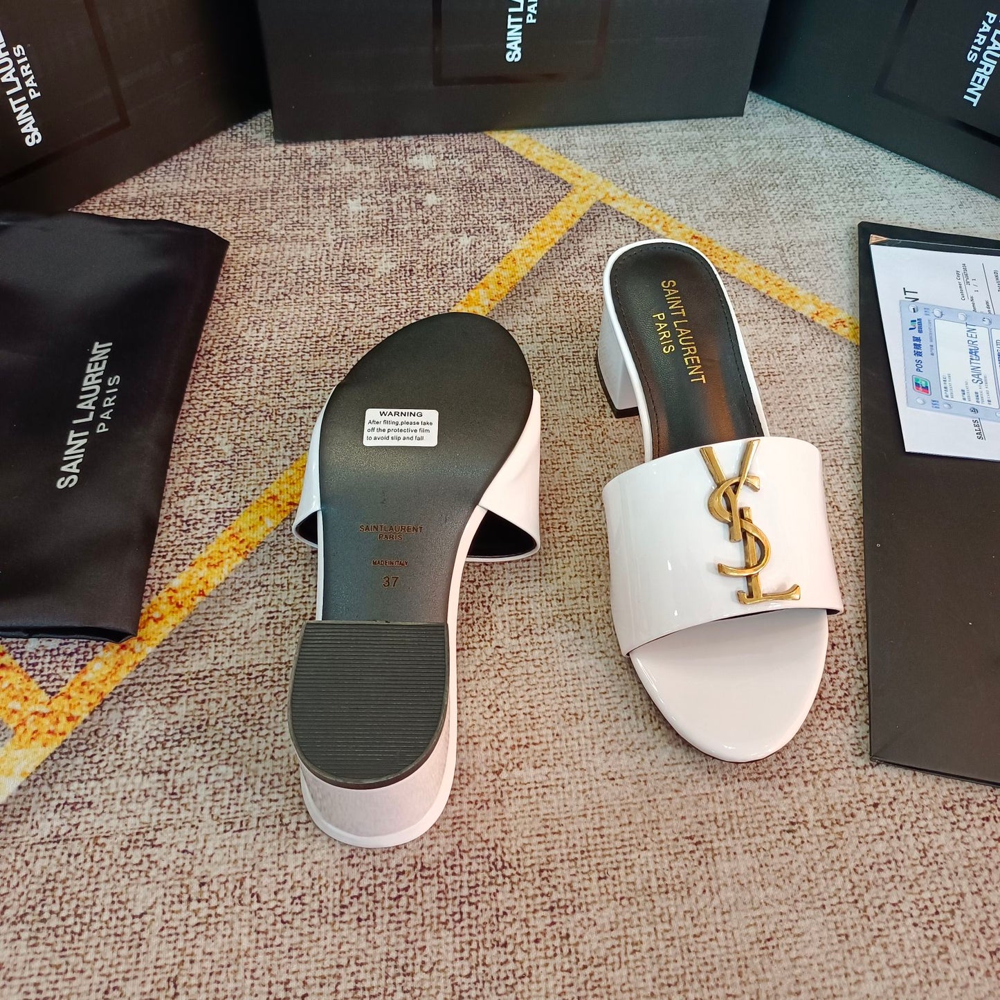 SYEM21 New arrive fashion full white color sandal shose for woman beautiful gift to choose size34-42