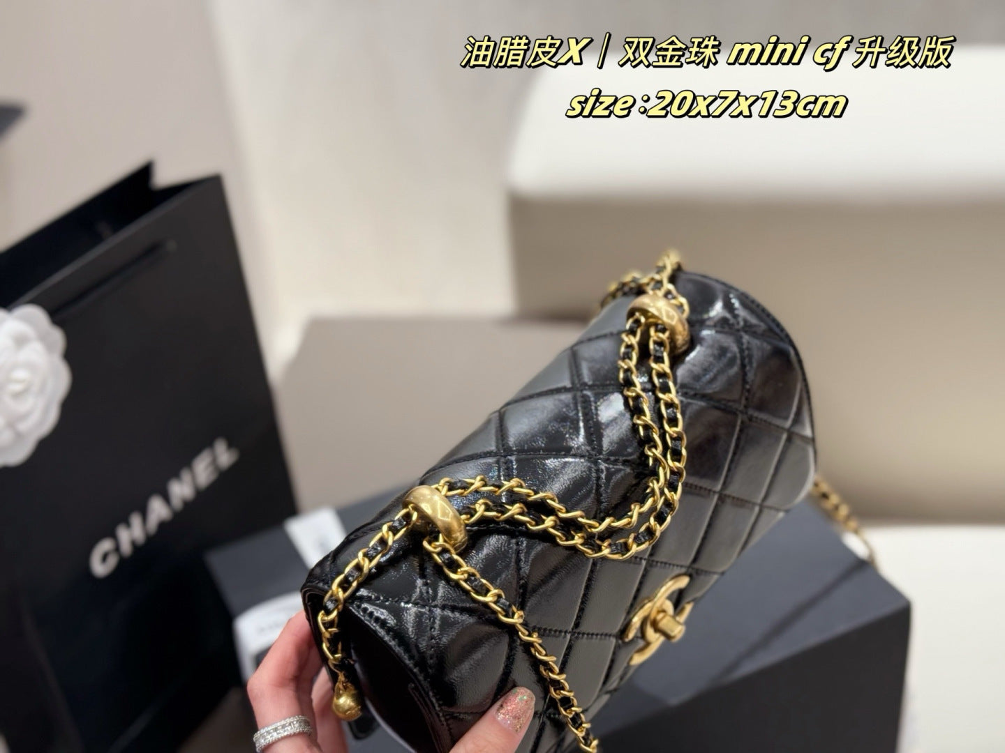 CEM242 New arrive fashion black white  red hand bag for woman beautiful gift to choose gift 20*3*17cm