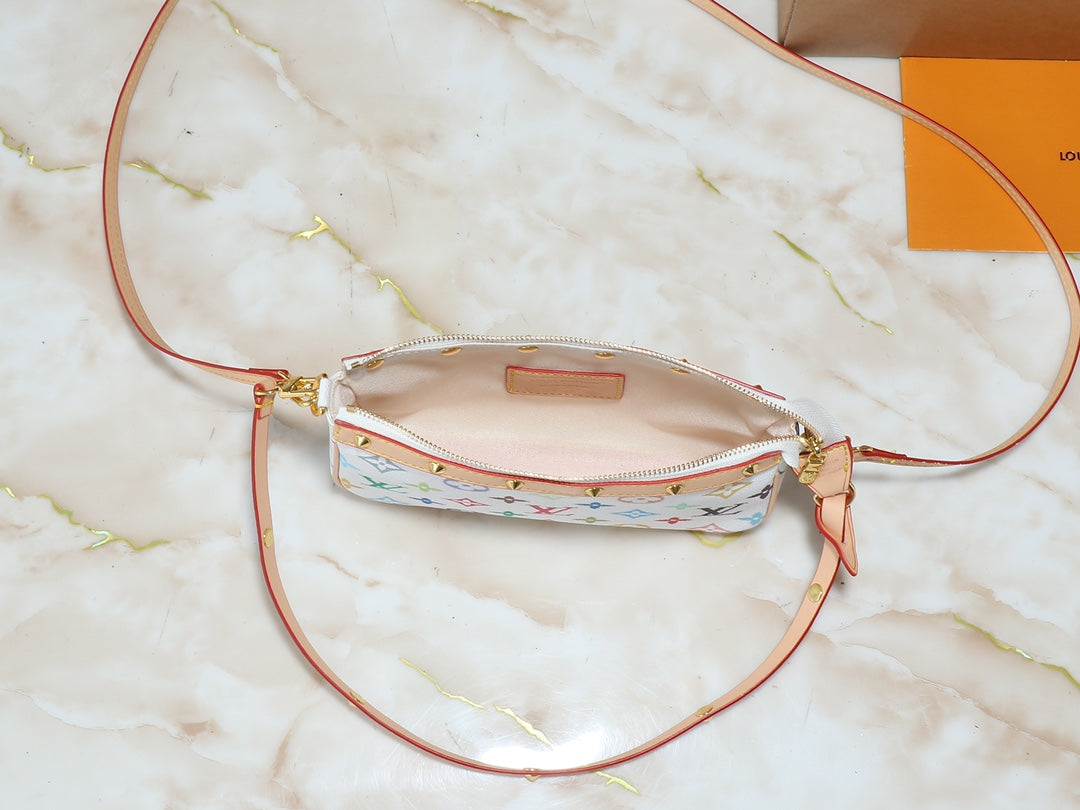 LEM248 Designer Bag Shoulder Bag Crossbody Bag Luxury Bag Purse Designer 2025 Texture Handbag Armpit New Mahjong Bag Temperament Fashion Clash Color Fashion Bag 22.0 x 13.0 x 4.0cm