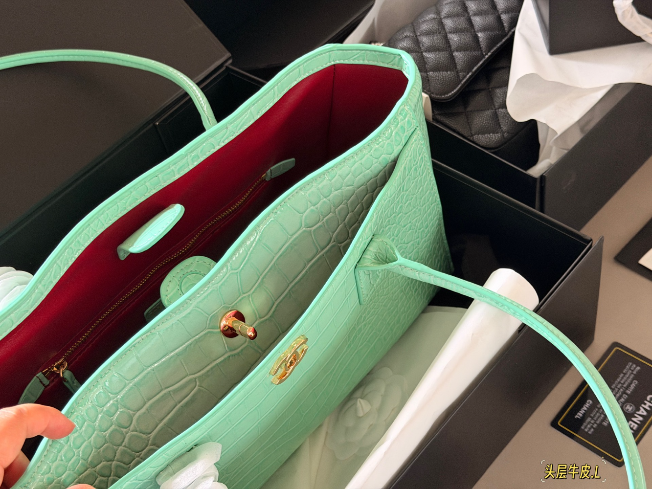 CEM290 New arrive fashion green bag for woman hands bag beautiful gift to choose gift 35*22cm
