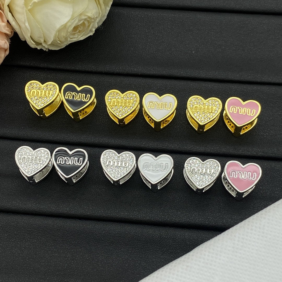CEM211 New Arrive Fashion  Hot Sale  with Diamond Heart Earring  for Woman Jewelry To Choose
