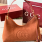 GEM277 New arrive fashion black brown caramel bag for woman hands bag beautiful gift to choose gift 42x19cm