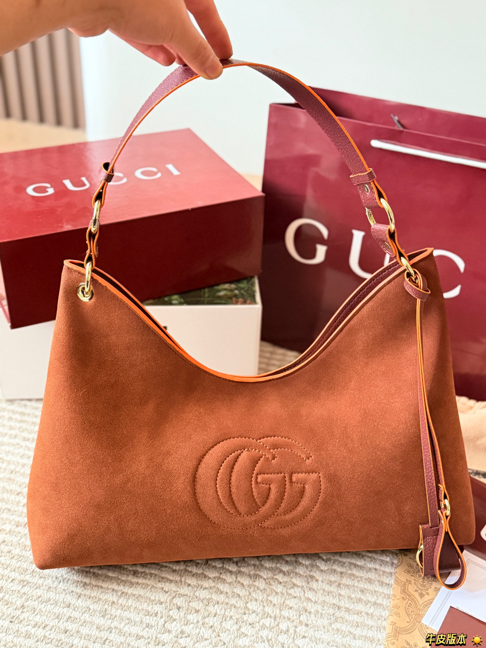GEM277 New arrive fashion black brown caramel bag for woman hands bag beautiful gift to choose gift 42x19cm