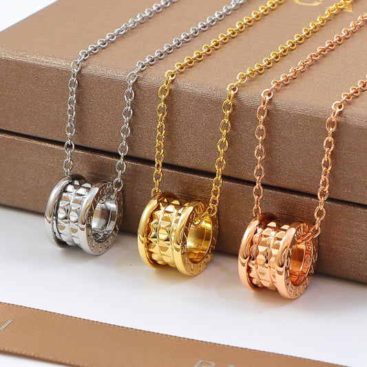 BR15  New Arrive Fashion Spring Necklace Necklce for Woman Titanium Steel Material Jewelry To Choose Gift