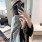 DEM380 new arrive  Hot sale grey brown color fashion beautiful  scarf  for woman gift  to choose