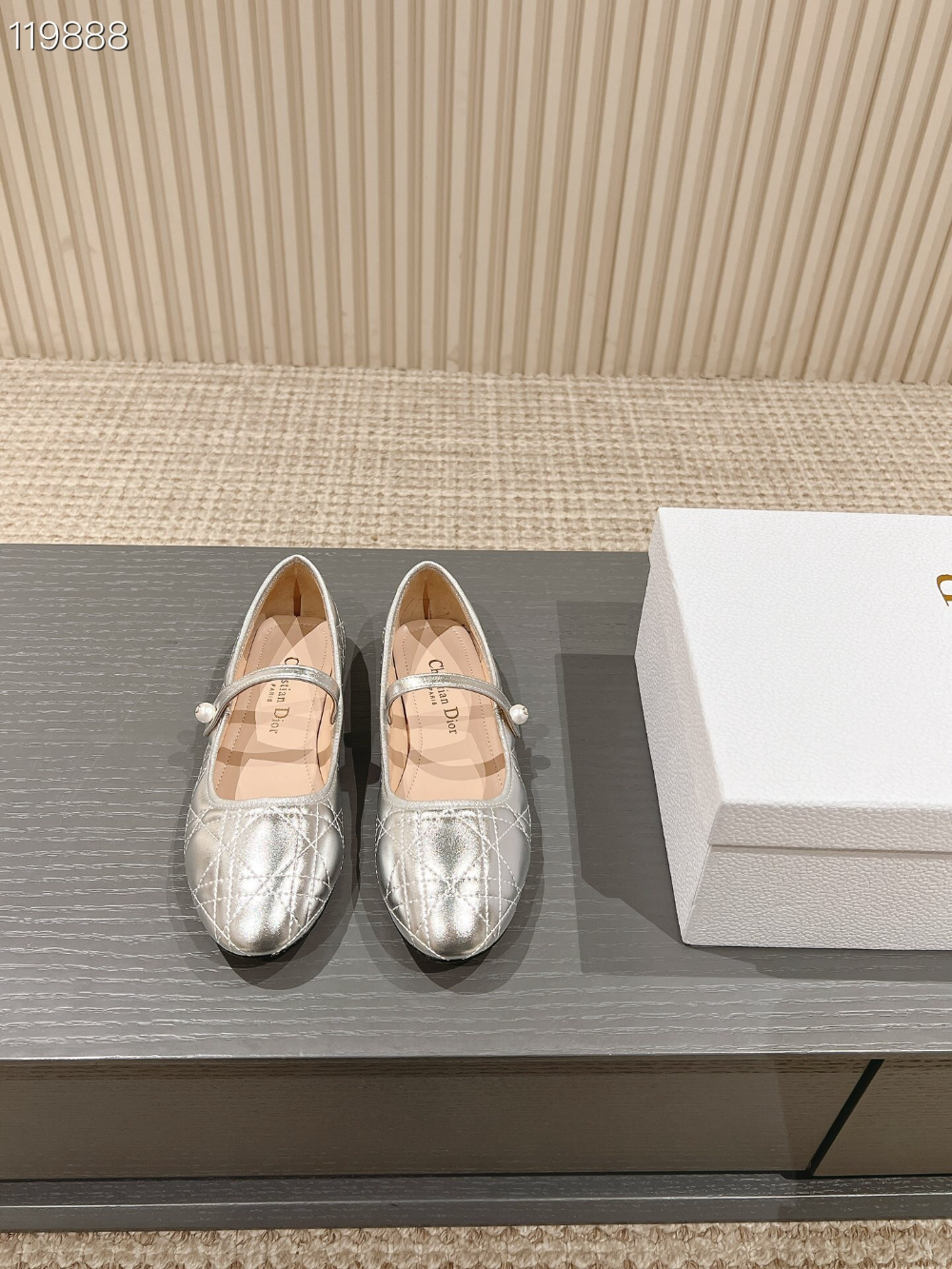 DEM346 Designer women's shoes women's flat shoes silver colors high quality sizes 35 to 42