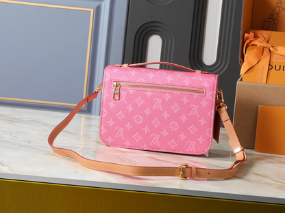 LEM637 New arrive fashion pink blue white green brown bag for woman hands bag beautiful gift to choose gift  25x19x7cm