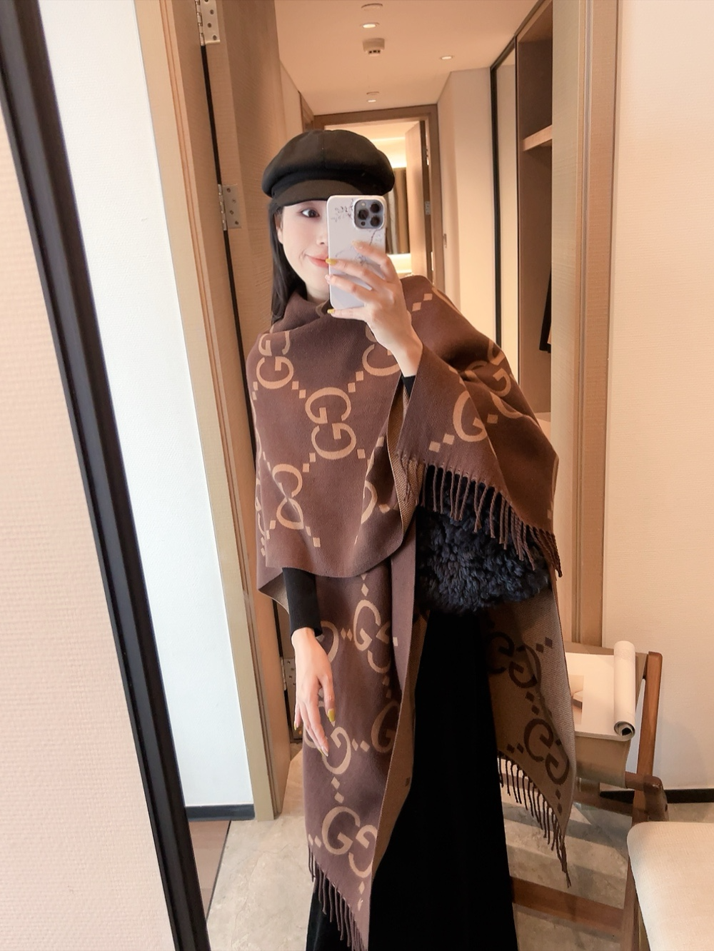 GEM256 new arrive  Hot sale dark brown color fashion beautiful  scarf  for woman gift  to choose 145x185cm