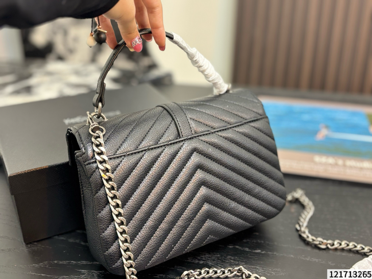 YLEM31 New arrive fashion black white yellow bag for woman hands bag beautiful gift to choose gift 25*19cm