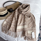 DEM380 new arrive  Hot sale grey brown color fashion beautiful  scarf  for woman gift  to choose