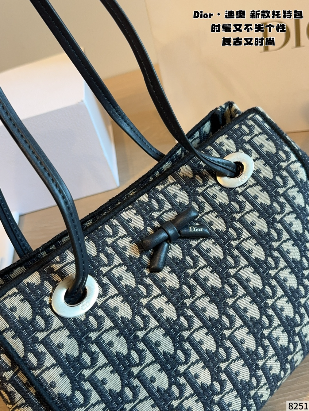 DEM324 New arrive fashion deepblue white grey color bag for woman beautiful gift to choose gift size to choose 26*13*20cm