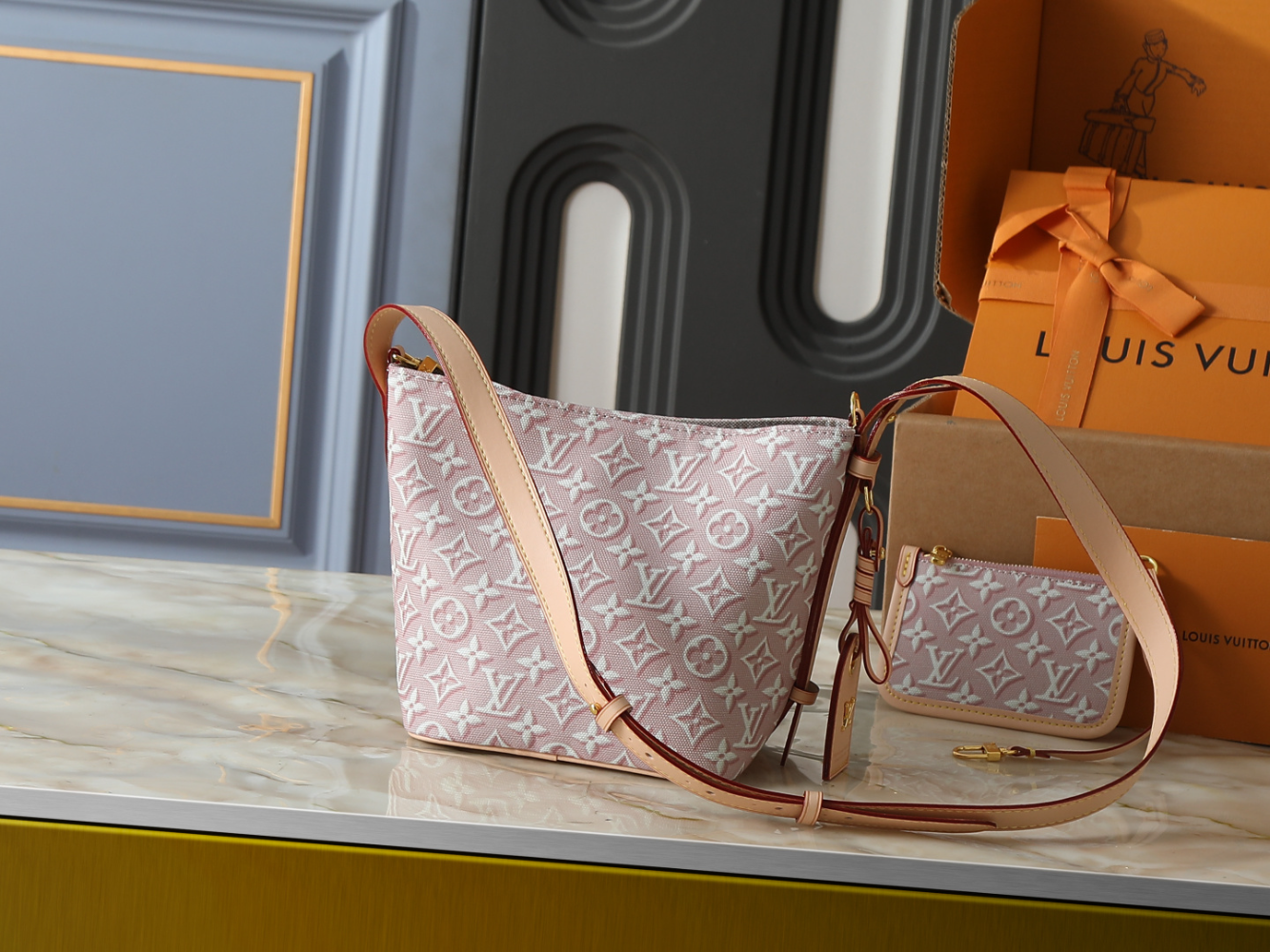 LEM485 New arrive fashion gray pink bag for woman hands bag beautiful gift to choose gift 16 x 18 x 12cm