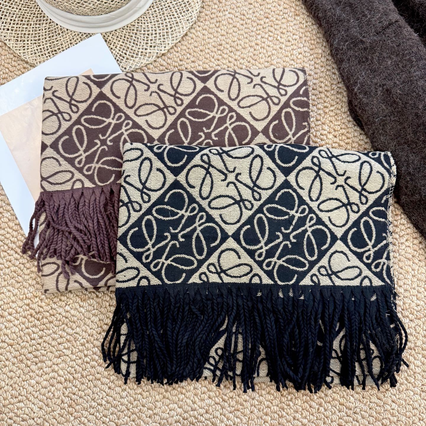 WEM01 luxury Designer Cashmere Scarf Winter Women Long Scarf Quality Headband Fashion Men brand Scarves Classic Printed Check Big Plaid Shawls Soft comfortable gift 65*180CM